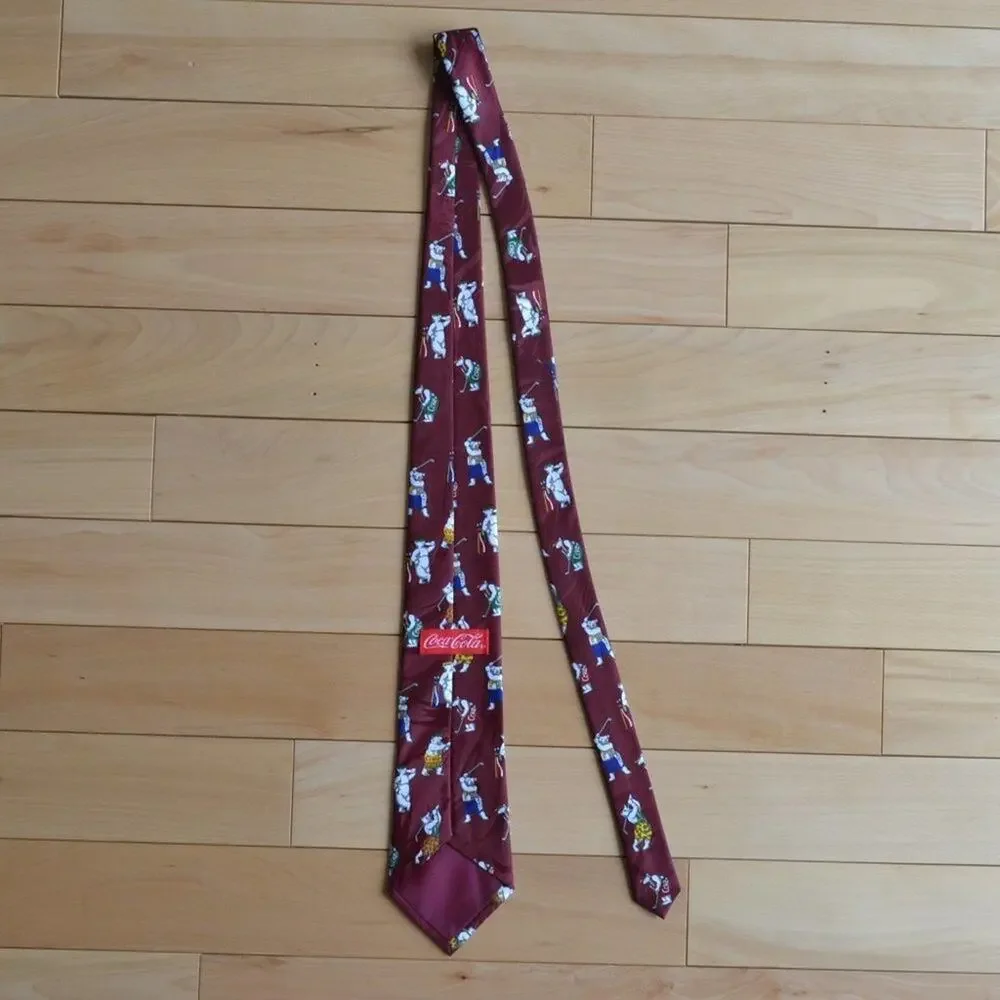 Coca Cola Polar Bear Golf Tie